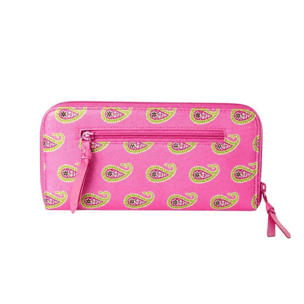 VERA BRADLEY Zip Around Wallet In Bermuda Pink